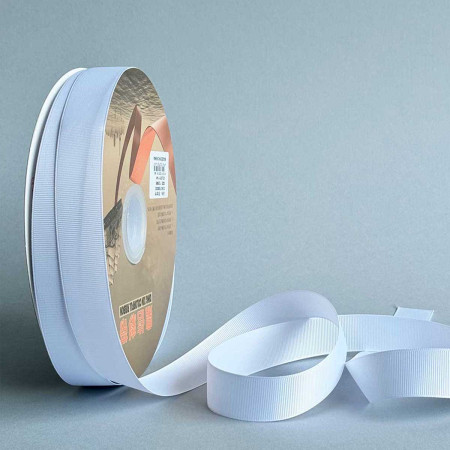 Лента репс Ding Xin 2.5 см * 90 м - #1114 Белый
